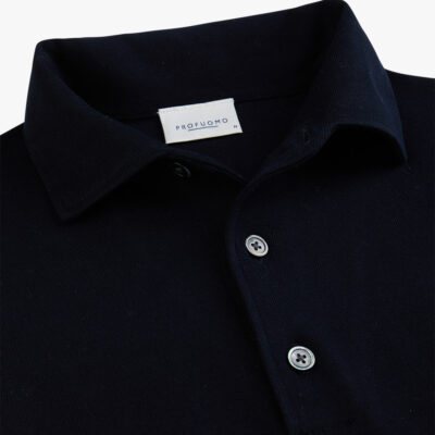 Profuomo Navy cool cotton polo