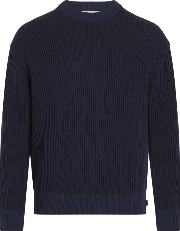 Calvin Klein Plated Crewneck Sweater CK Black/Dark Sapphire