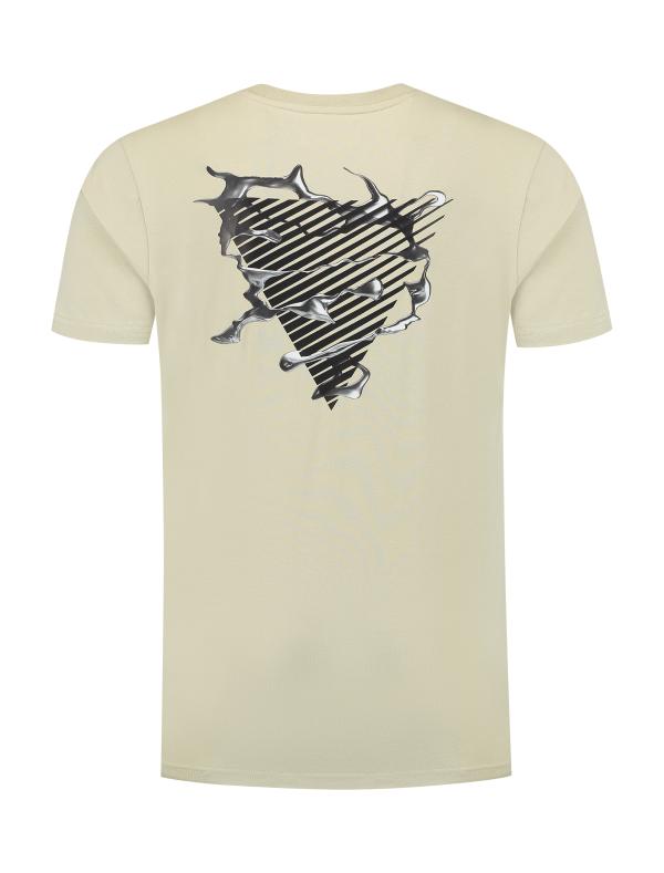 Pure Path Regular fit T-shirt Crewneck SS Light Army - Afbeelding 3