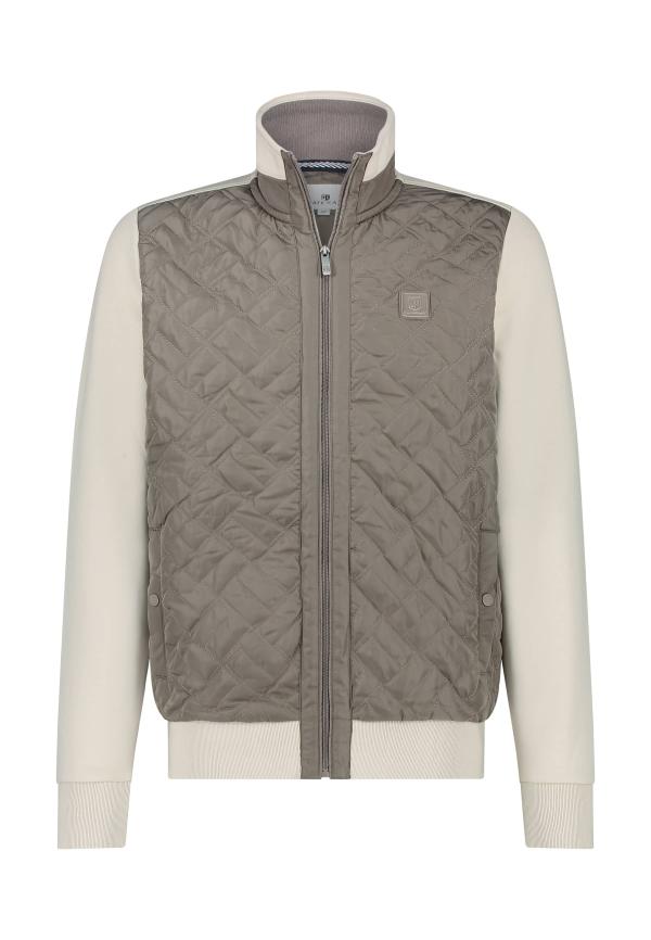 State Of Art Sweat Vest met gestepte voorzijde Kit/Sepia - Afbeelding 5