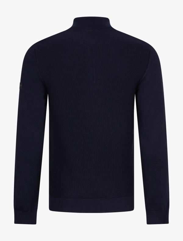 Cavallaro Napoli Lorino Half Zip Pullover Dark Blue - Afbeelding 2
