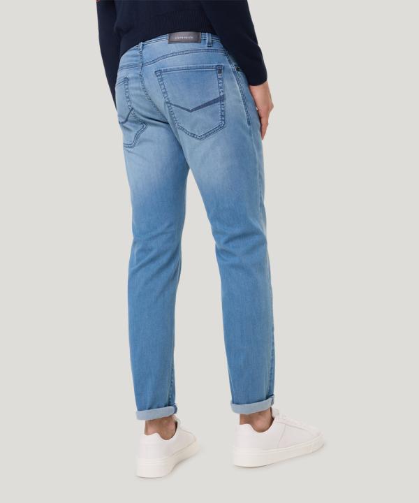 PC Lyon Tapered Fit Light Blue Used Mustache L32 - Afbeelding 2