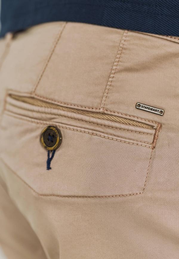 State of Art Chinoshort van katoen-stretch Beige - Afbeelding 3