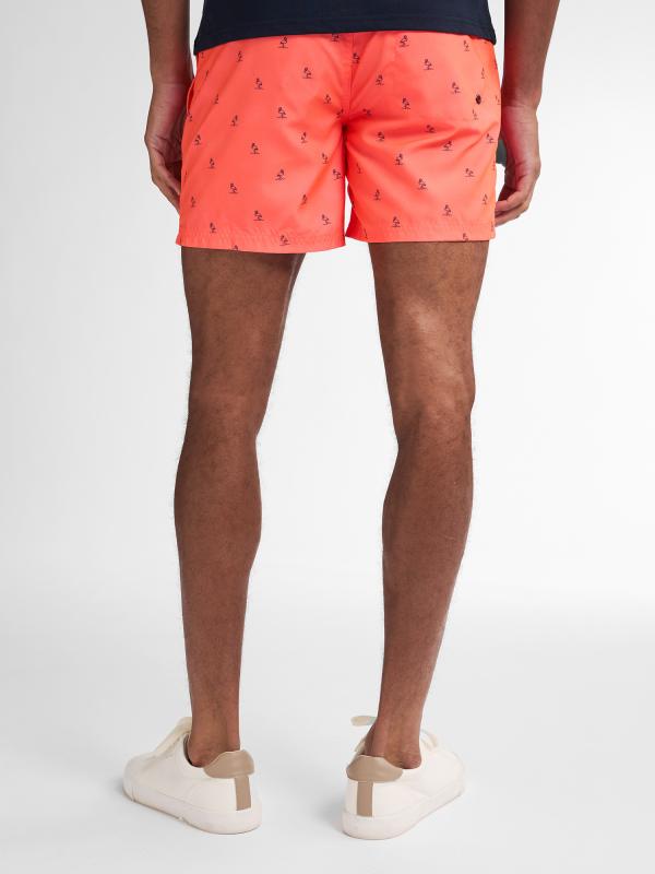 Petrol Industries Swimshort Flamingo Print Fiery Coral - Afbeelding 2