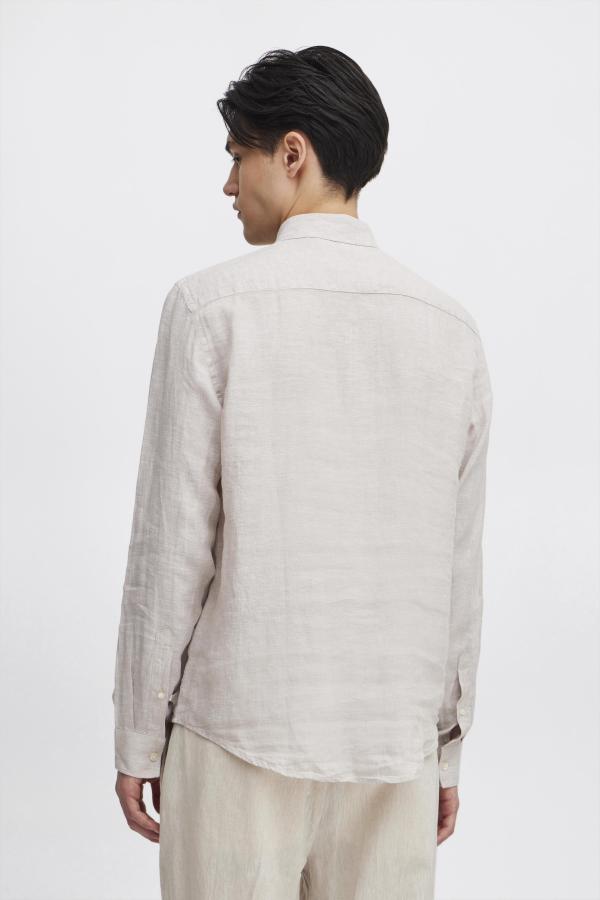 Casual Friday CFANTON BD LS Linen Overhemd Chateau Gray - Afbeelding 3