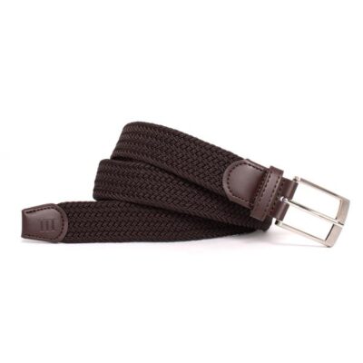 ERLING Gevlochten elastische riem Brown