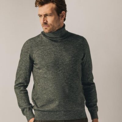 State Of Art Pullover Col Plain Mosgroen