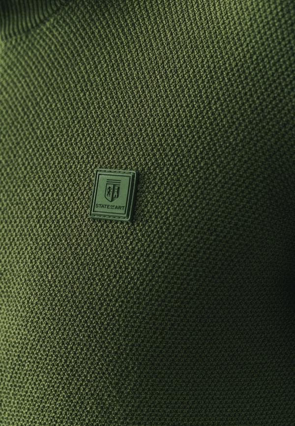 State Of Art Pullover Sportzip Plain Mosgroen Uni - Afbeelding 5