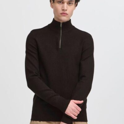 Casual Friday CFHEINE Halfzip Knit Black Beauty