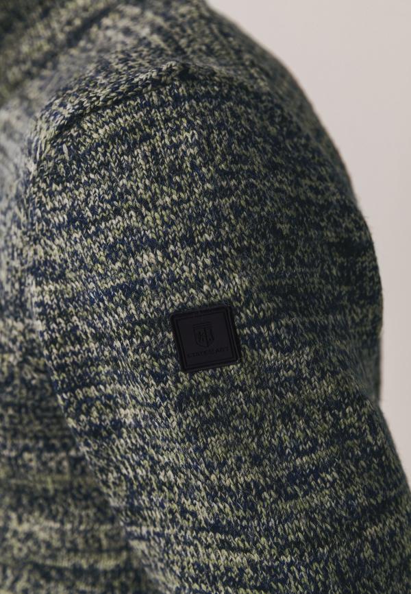 State Of Art Pullover Sportzip Fancy Kobalt/Mosgroen - Afbeelding 6