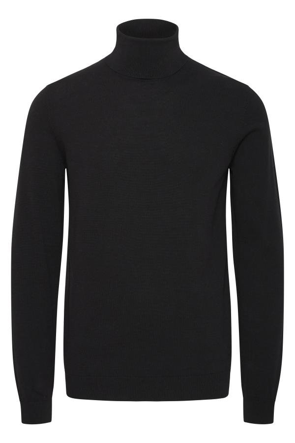 Casual Friday CFOSVALD Fine Knitted Roll Neck Black Beauty