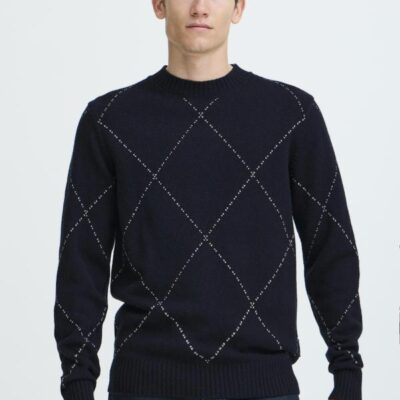 Casual Friday CFFunck Lambswool Knit Dark Navy