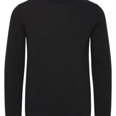 Casual Friday CFOSVALD Fine Knitted Roll Neck Black Beauty