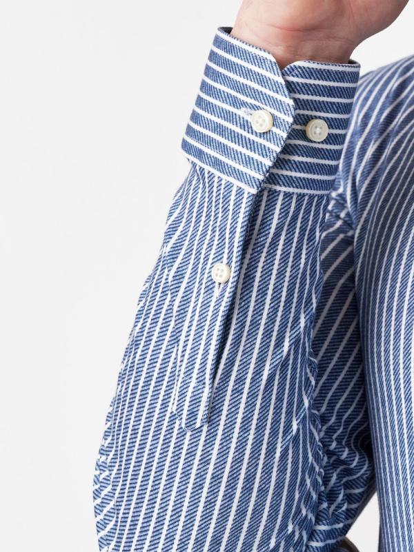 Desoto Casual Kent 1/1 Blue Twill Stripe - Afbeelding 3