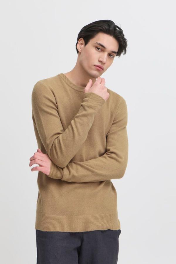 Casual Friday CFHeine Crew Neck Knit Silver Mink Melange