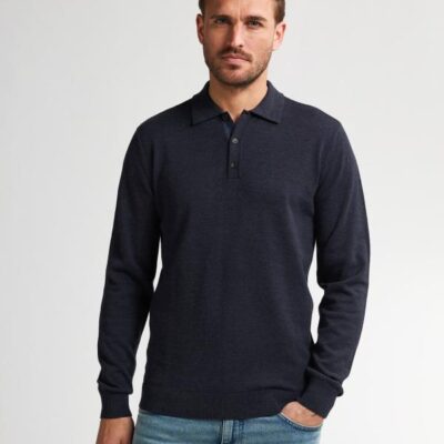 Petrol Industries Knitwear Polo Royal Navy