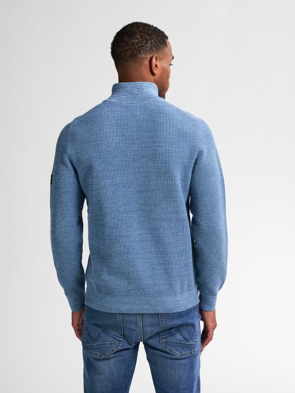 Petrol Knitwear Collar Pale Blue - Afbeelding 2