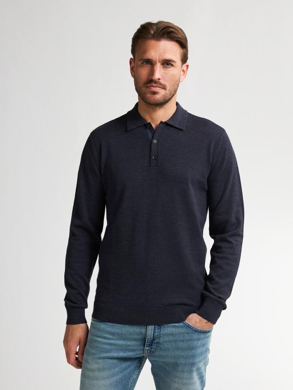 Petrol Industries Knitwear Polo Royal Navy