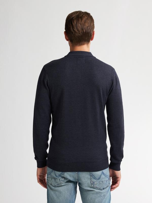 Petrol Industries Knitwear Polo Royal Navy - Afbeelding 2