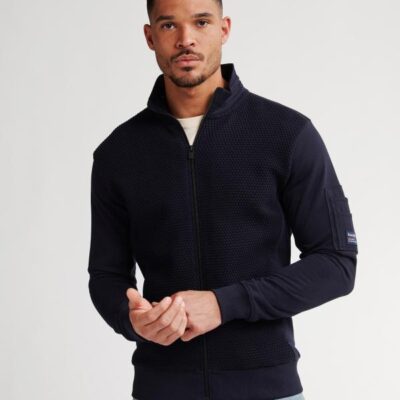 Petrol Industries Sweater Collar Zip Royal Navy