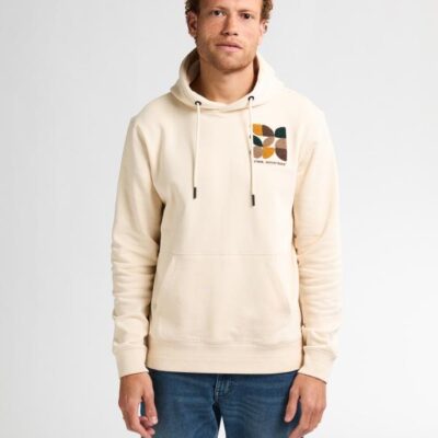 Petrol Industries Sweater Hooded Print Raw Sand
