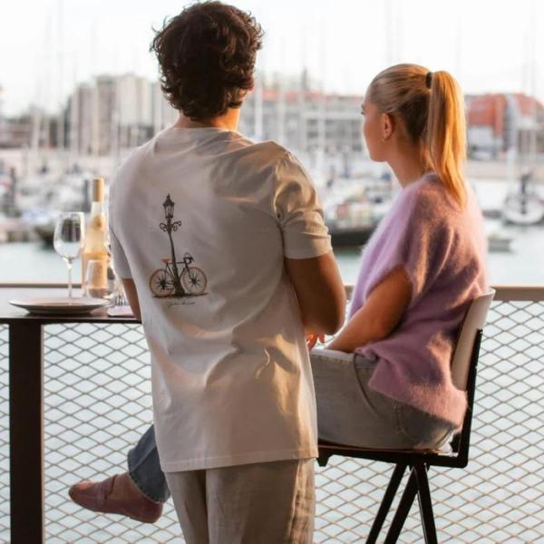 Cycleur de Luxe T-Shirt SS Pause & Pedal Off White