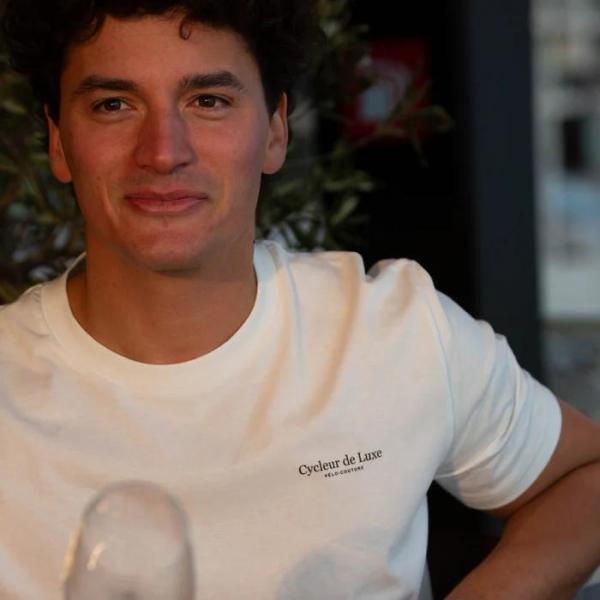 Cycleur de Luxe T-Shirt SS Pause & Pedal Off White - Afbeelding 2