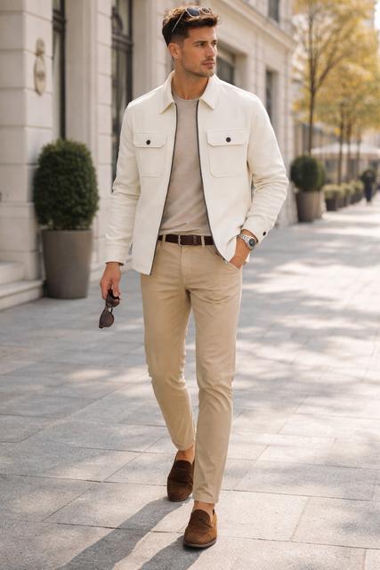 Innocente Overshirt Zip Off White - Afbeelding 2