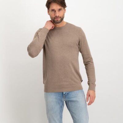Saint Steve Bart Round Neck Taupe Melange