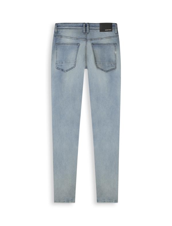 Pure Path The Jone Skinny Fit Jeans Denim Mid Blue - Afbeelding 4