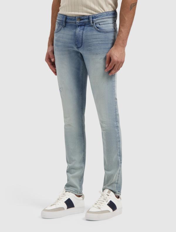 Pure Path The Jone Skinny Fit Jeans Denim Mid Blue