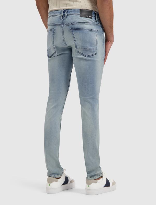 Pure Path The Jone Skinny Fit Jeans Denim Mid Blue - Afbeelding 2