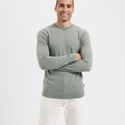 Saint Steve Bart Round Neck Green Mist Melange