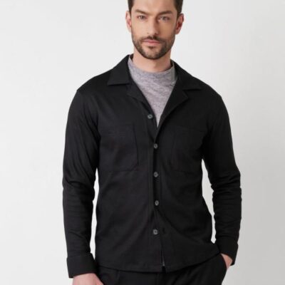 Desoto Casual Overshirt Revers Black