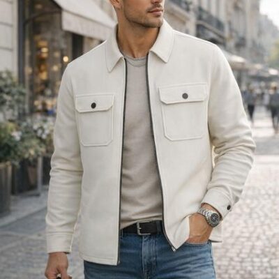 Innocente Overshirt Zip Off White