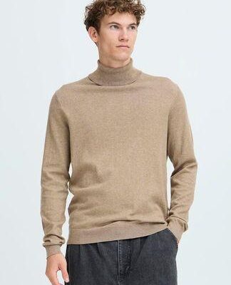 Casual Friday CFEDIN Roll Neck Knit Roasted Cashew