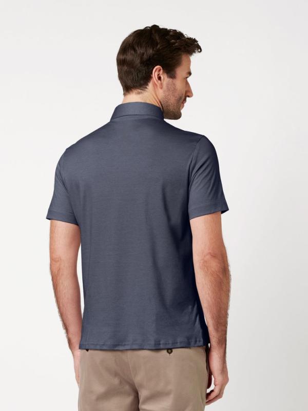 Desoto Essential RF Polo Kent K.M. Navy Pique - Afbeelding 2