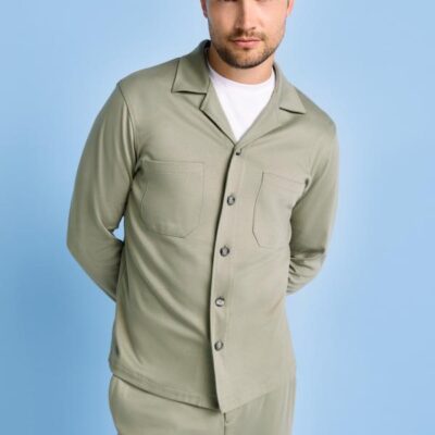 Desoto Casual Overshirt Kent  Solid Green
