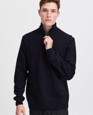Casual Friday CFKarl Halfzip Lambswool Knit Dark Navy