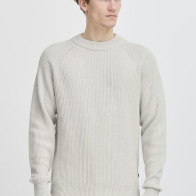 Casual Friday CFKRISTIAN Raglan Rib Crew Nec Pumice Stone