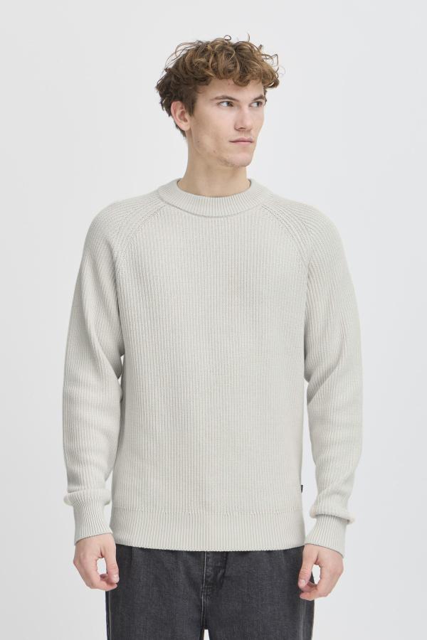 Casual Friday CFKRISTIAN Raglan Rib Crew Nec Pumice Stone