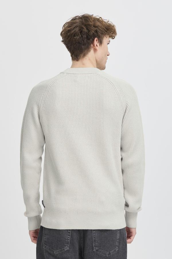 Casual Friday CFKRISTIAN Raglan Rib Crew Nec Pumice Stone - Afbeelding 2