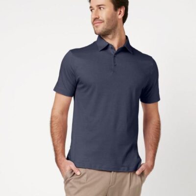 Desoto Essential RF Polo Kent K.M. Navy Pique