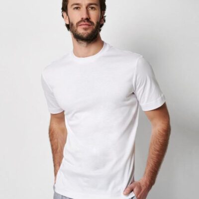 Desoto T-Shirt Roundneck K.M. White Solid