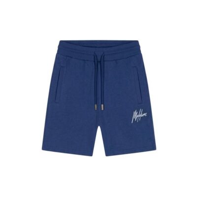 Malelions Men Striped Signature Shorts Cobalt