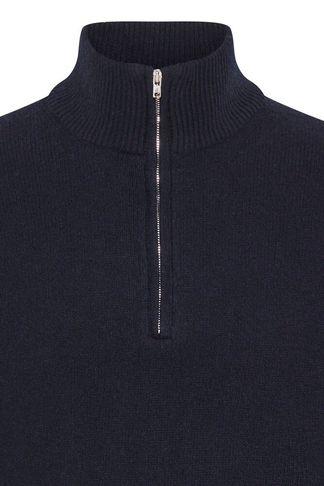 Casual Friday CFKarl Halfzip Lambswool Knit Dark Navy - Afbeelding 6