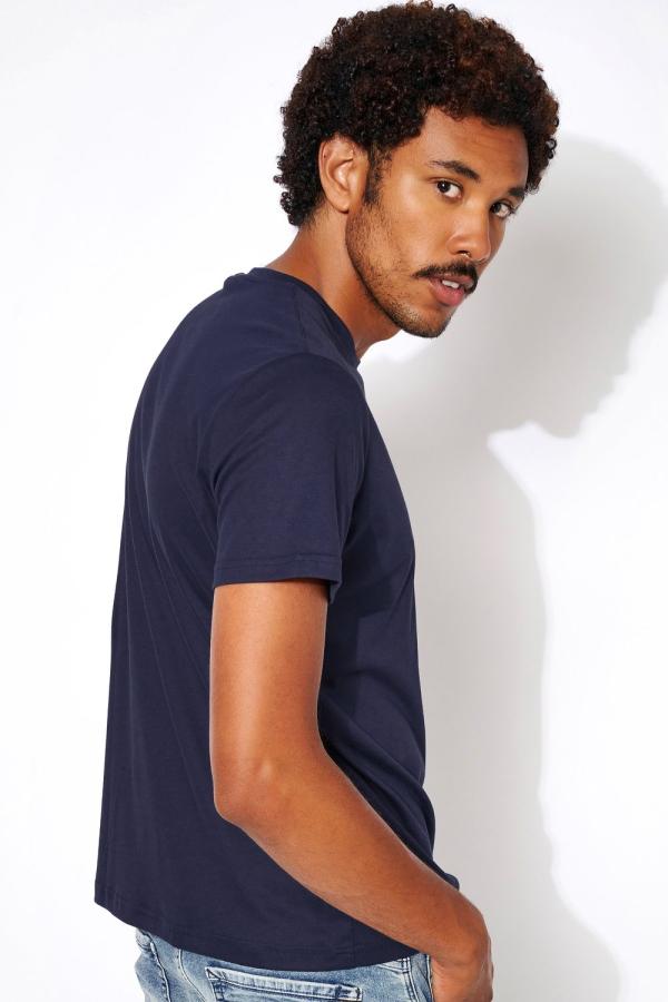 Desoto T-Shirt Roundneck K.M. Solid Dark Navy - Afbeelding 2