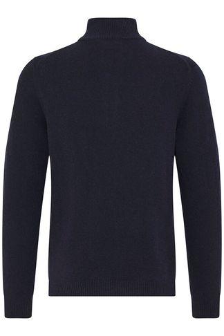 Casual Friday CFKarl Halfzip Lambswool Knit Dark Navy - Afbeelding 5