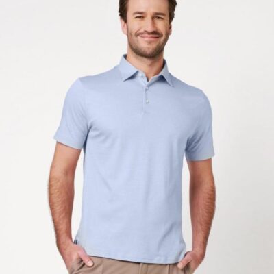 Desoto Essential RF Polo Kent K.M. Light Blue Pique