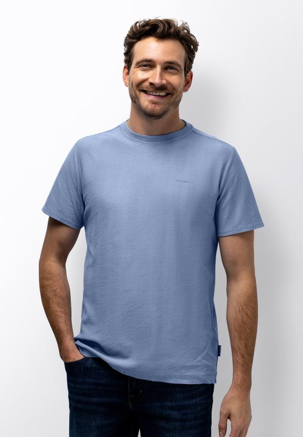 State Of Art T-Shirt Crew Neck SS Plain Middenblauw